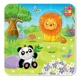 Магнитный пазл Vladi Toys Зоопарк, 14 штук