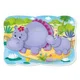 Puzzle magnetic Vladi Toys Hipopotamii А5, 12 piese foto
