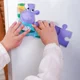 Puzzle magnetic Vladi Toys Hipopotamii А5, 12 piese foto