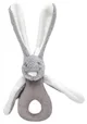 Мягкая игрушка-погремушка BabyJem Кролик Grey (3+ мес.)
