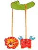 Комплект из 2 солнцезащитных шторок BabyJem с игрушками и зеркалом, 44x37 см