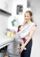 Эластичная переноска BabyJem Grey для младенцев foto