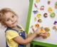 Коллекция магнитов Vladi Toys Мой маленький мир, Фрукты и овощи