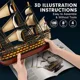 Puzzle 3D CubicFun HMS Victory, 189 piese