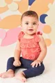 Carter's Set 2 piese Body si pantaloni Flori foto