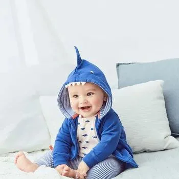 Carter's Set 3 piese - hanorac, pantaloni si body Rechin foto