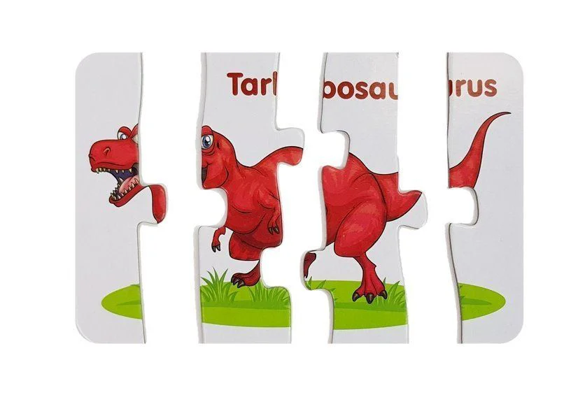 Развивающий пазл LeanToys Динозавры, 10 видов