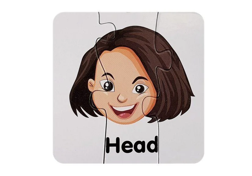 Puzzle educativ LeanToys Corpul uman, 10 tipuri
