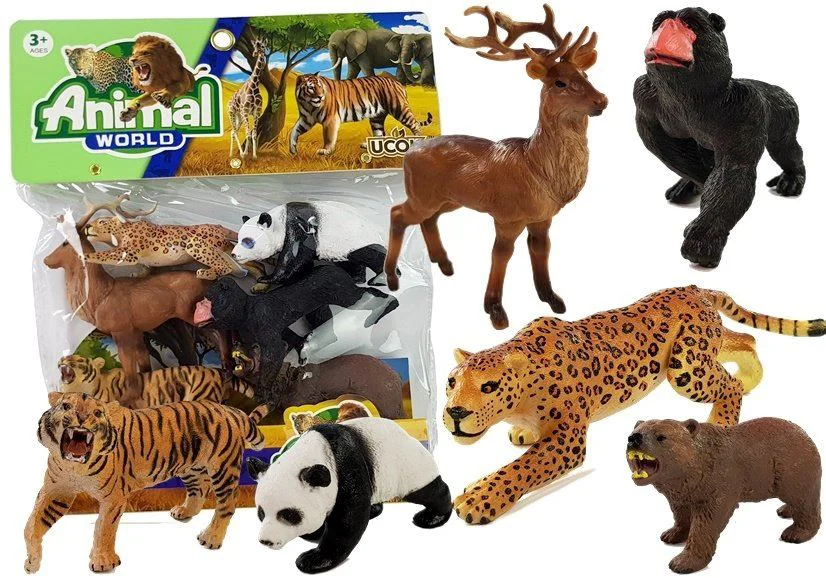 Set figurine LeanToys Animale din Jungla foto
