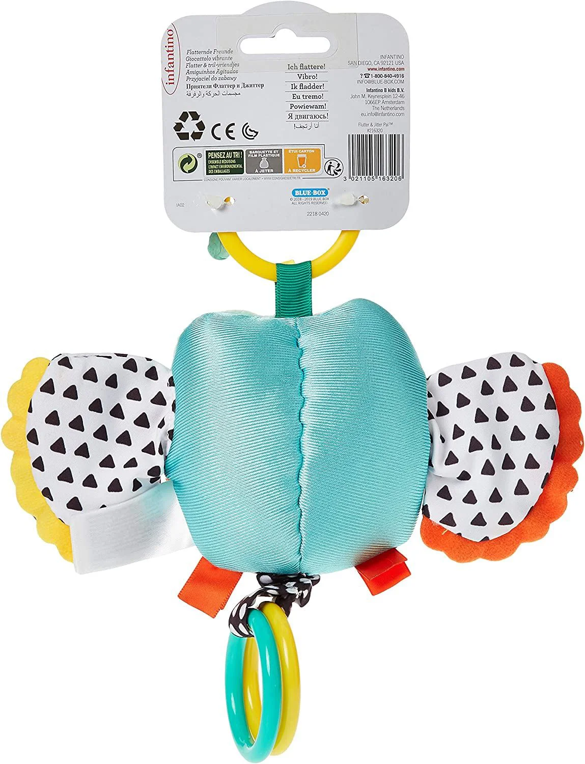 Jucarie de agatat cu vibratie Infantino Bufnita foto