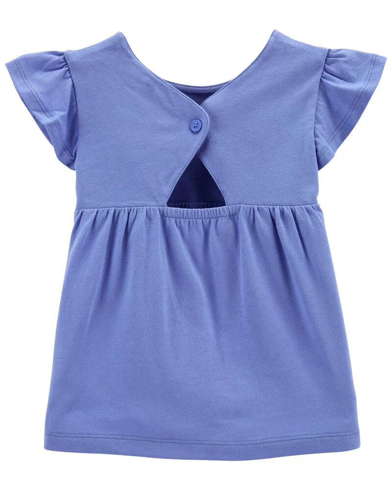 Carter's Set 2 piese Tricou si pantaloni scurti Flori foto