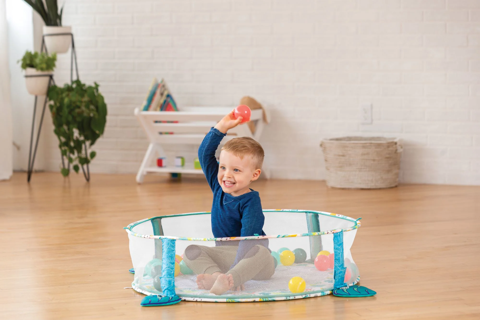 Covoras 3 in 1 Infantino Jumbo Tropics cu elemente de joaca foto