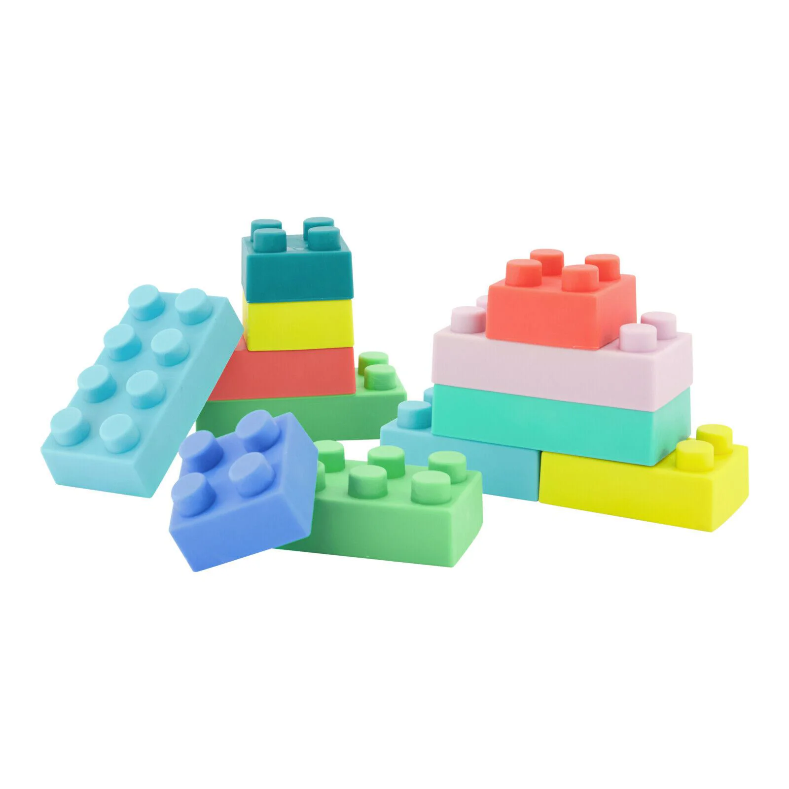 Jucarie constructor Infantino Super Soft, 12 elemente foto