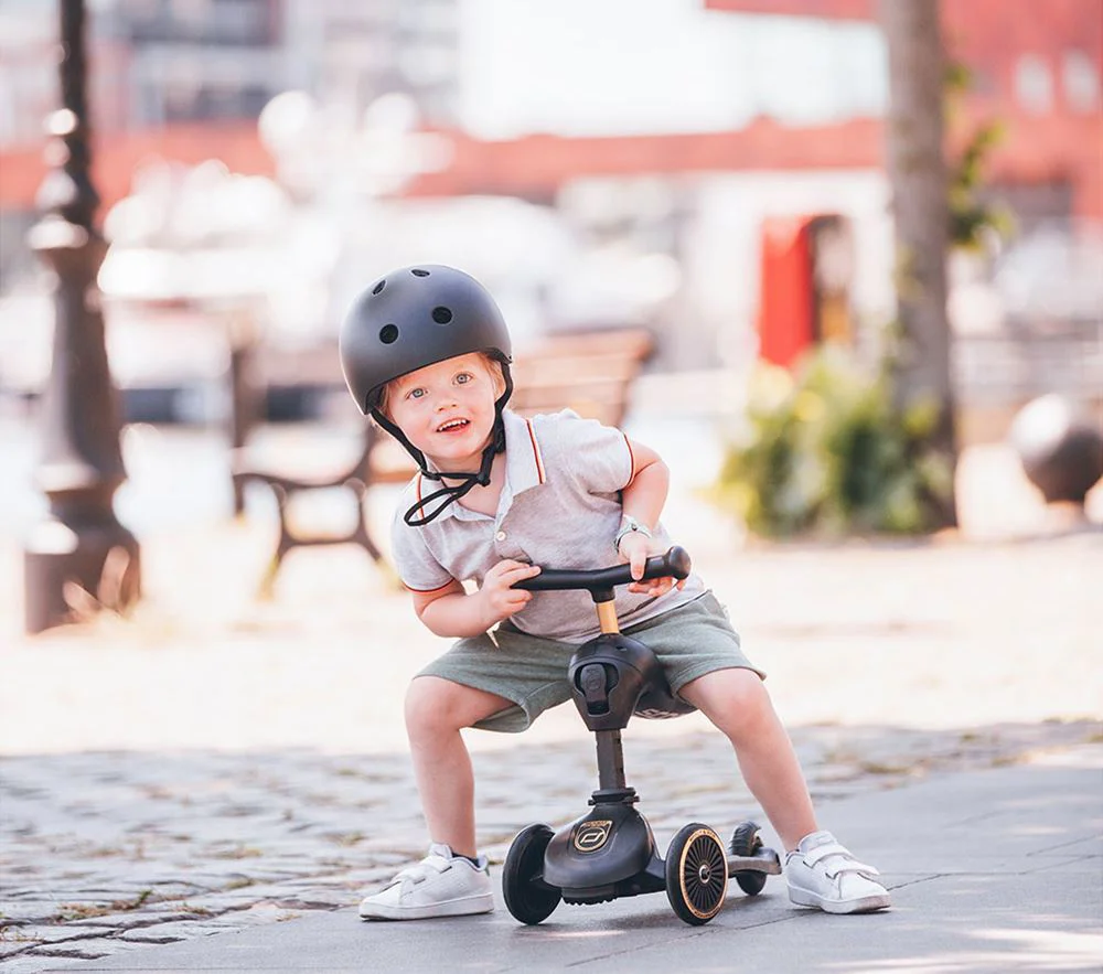 Самокат трансформер 2 в 1 Scoot & Ride HighwayKick 1 Black Gold foto