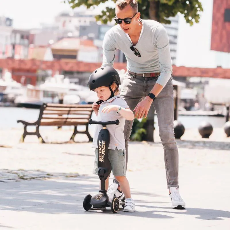 Самокат трансформер 2 в 1 Scoot & Ride HighwayKick 1 Black Gold foto