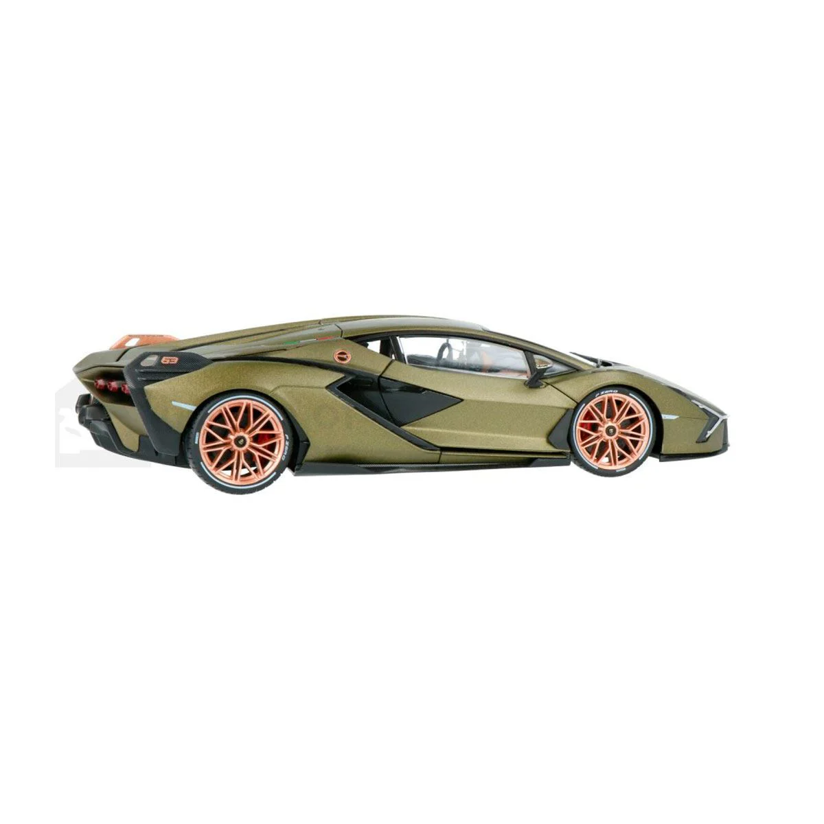 Masina Bburago Lamborghini Sian FKP 37, Verde metalic mat, 1:18 foto