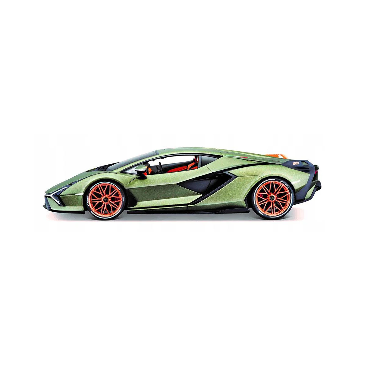 Masina Bburago Lamborghini Sian FKP 37, Verde metalic mat, 1:18 foto
