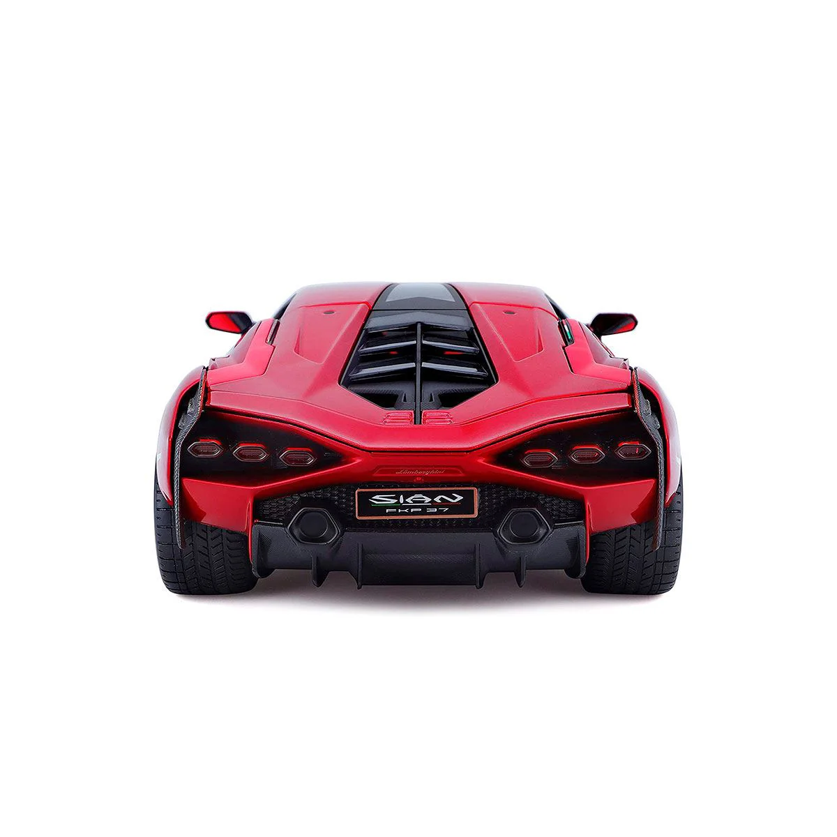 Masina Bburago Lamborghini Sian FKP 37, Rosu metalic, 1:18 foto
