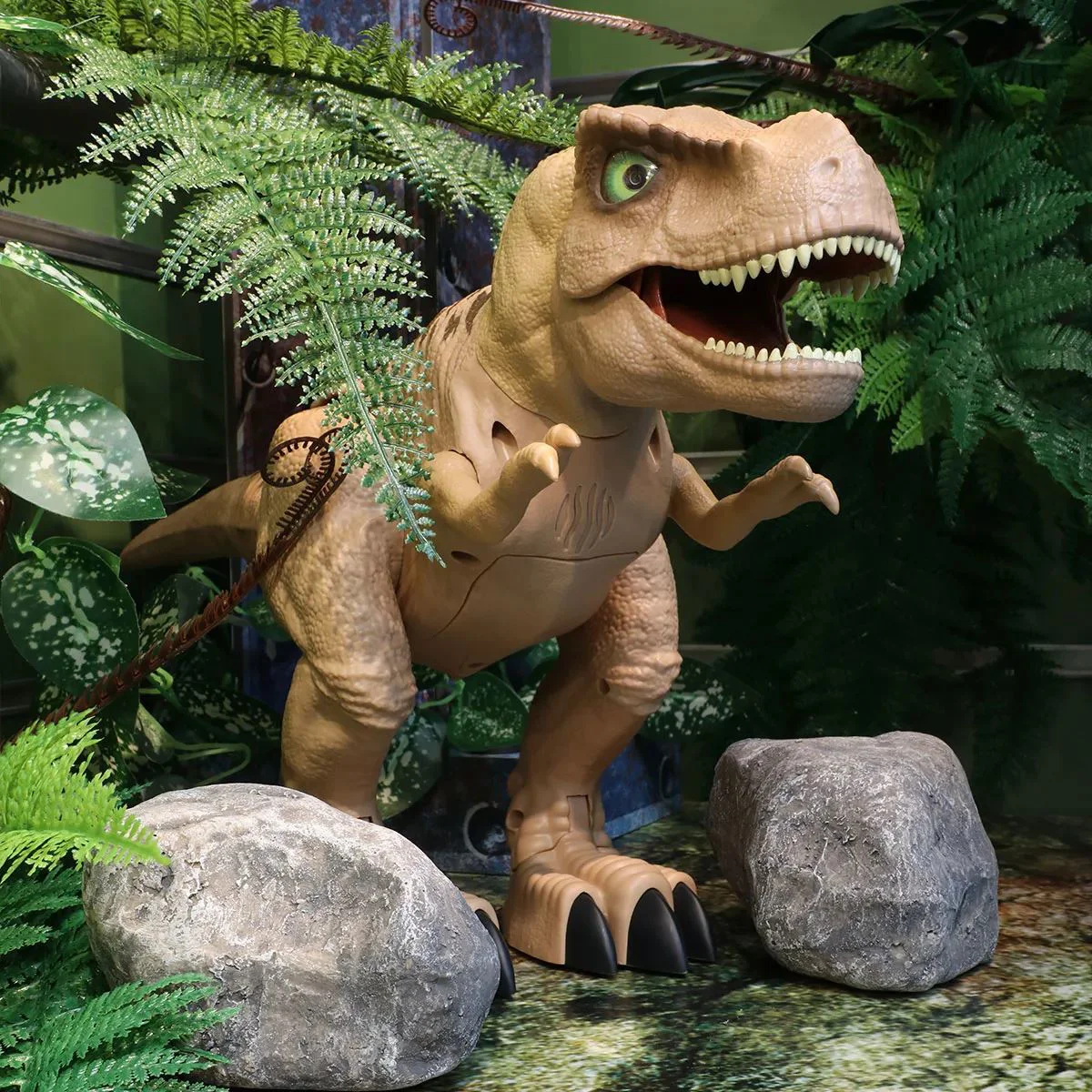 Jucarie interactiva Dinos Unleashed Tiranozaur Gigant, 26 cm