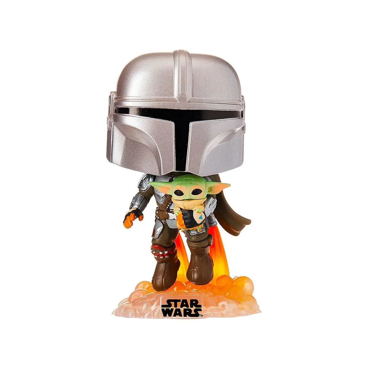 Figurina Funko Pop Mandalorian cu copil, seria Star Wars