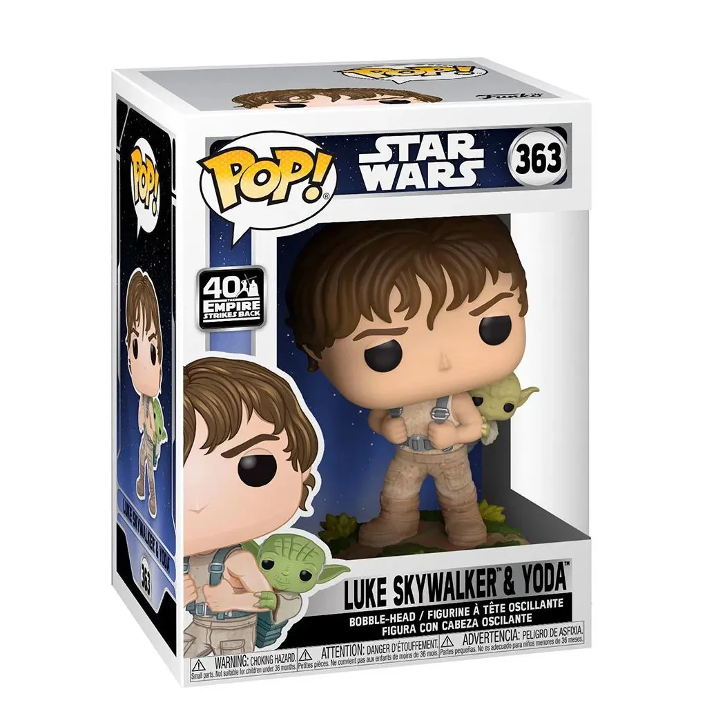 Figurina Funko Pop Luke Skywalker si Yoda foto