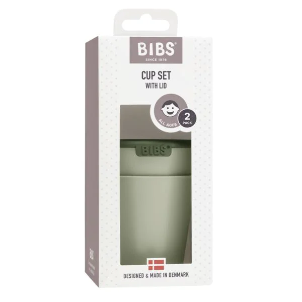 Set 2 pahare pentru bebe BIBS Sage foto