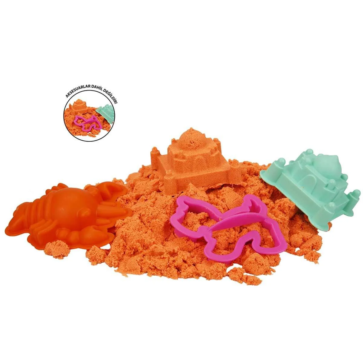 Nisip kinetic Crafy Sand Orange, 500 g.