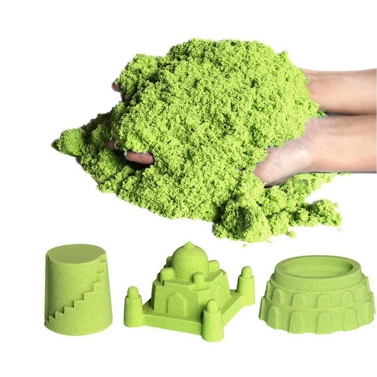 Nisip kinetic Crafy Sand Verde, 500 g.