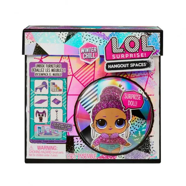 Set de joaca cu papusa L.O.L. Surprise! Curte de iarna