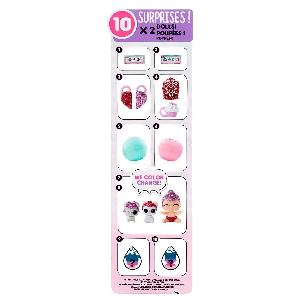 Set de joaca 2 in 1 L.O.L. Surprise! Color Change, Mica surioara si animalul de companie foto