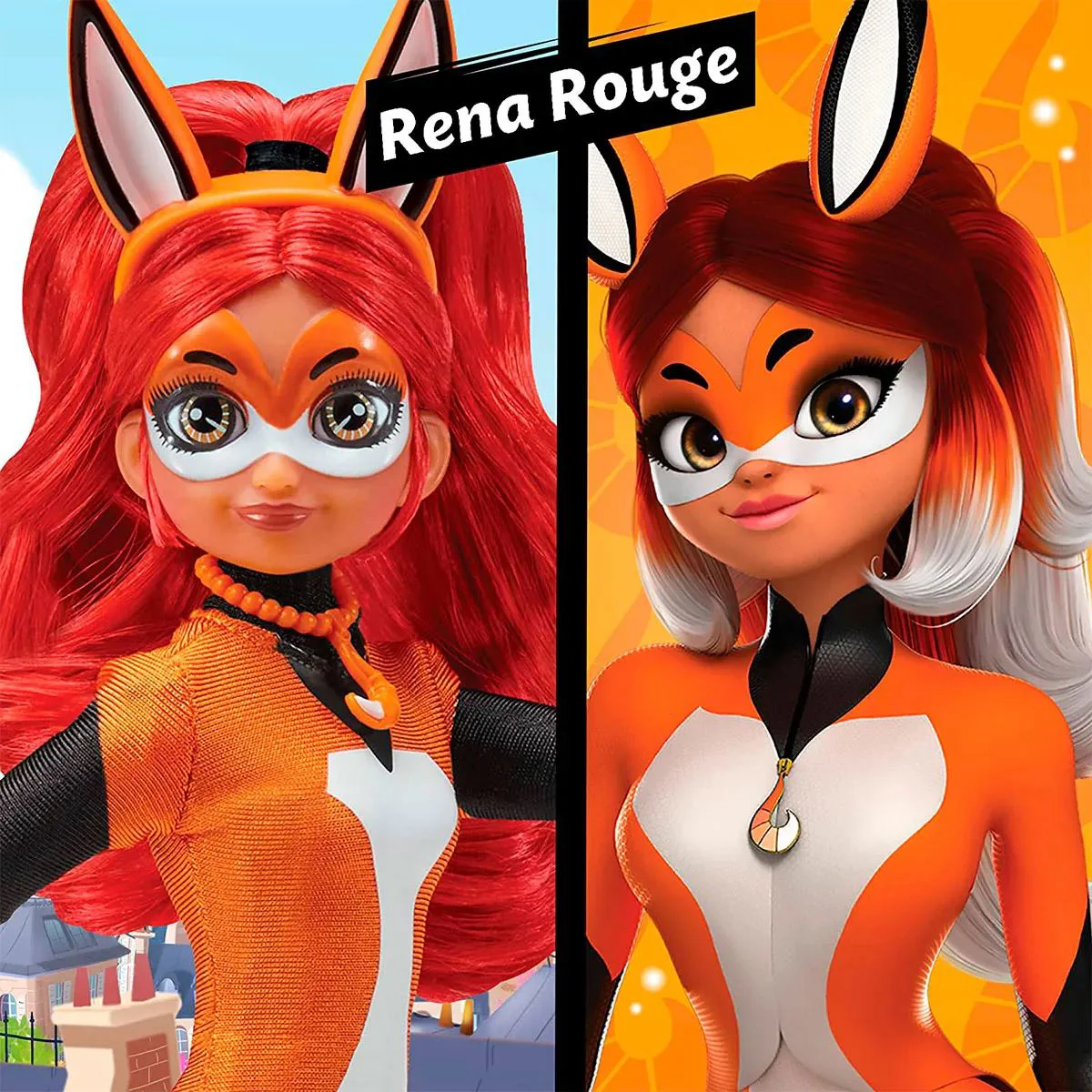 Papusa Miraculous Rena Rouge, 26 cm