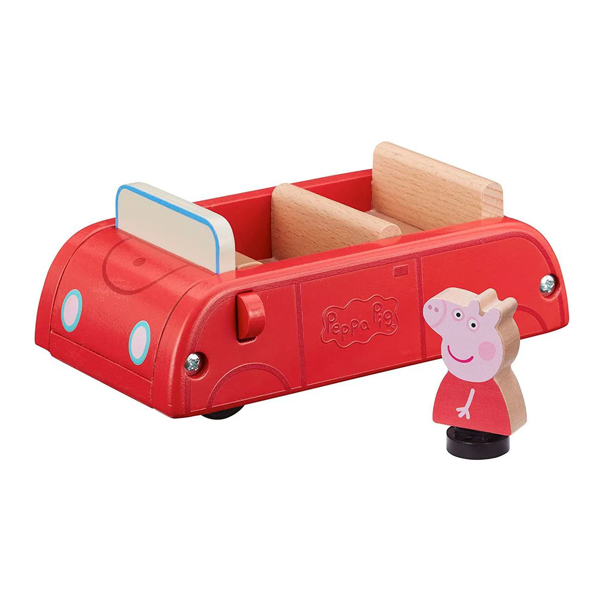 Деревянный игровой набор Peppa Pig Машинка и фигурка