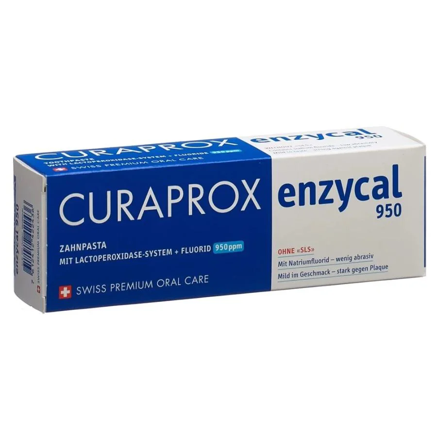 Зубная паста Curaprox Enzycal Zero без фтора, 75 мл