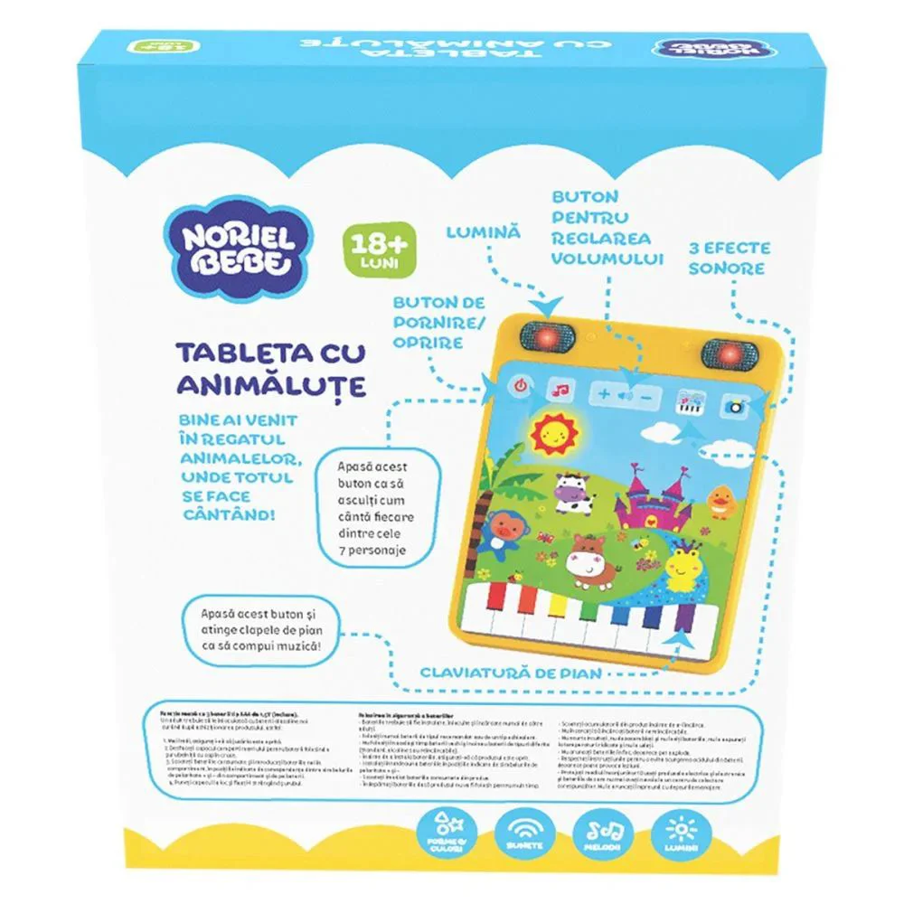 Tableta muzicala cu animalute Noriel foto