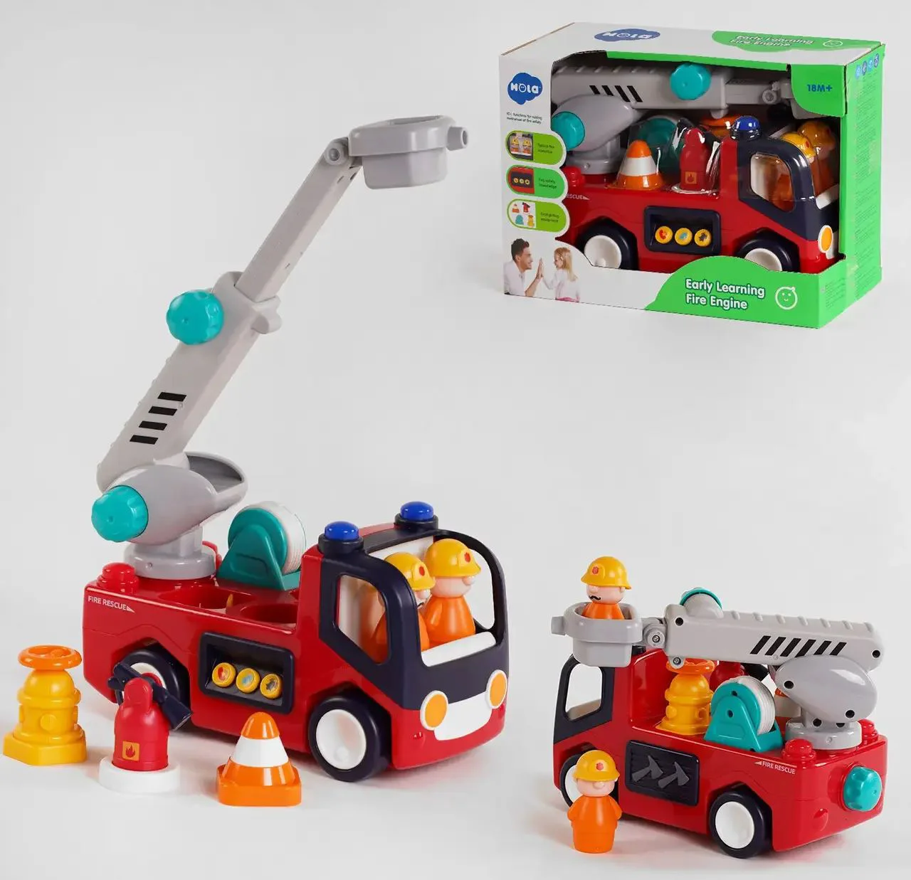 Музыкальная машинка Hola Toys Пожарныe