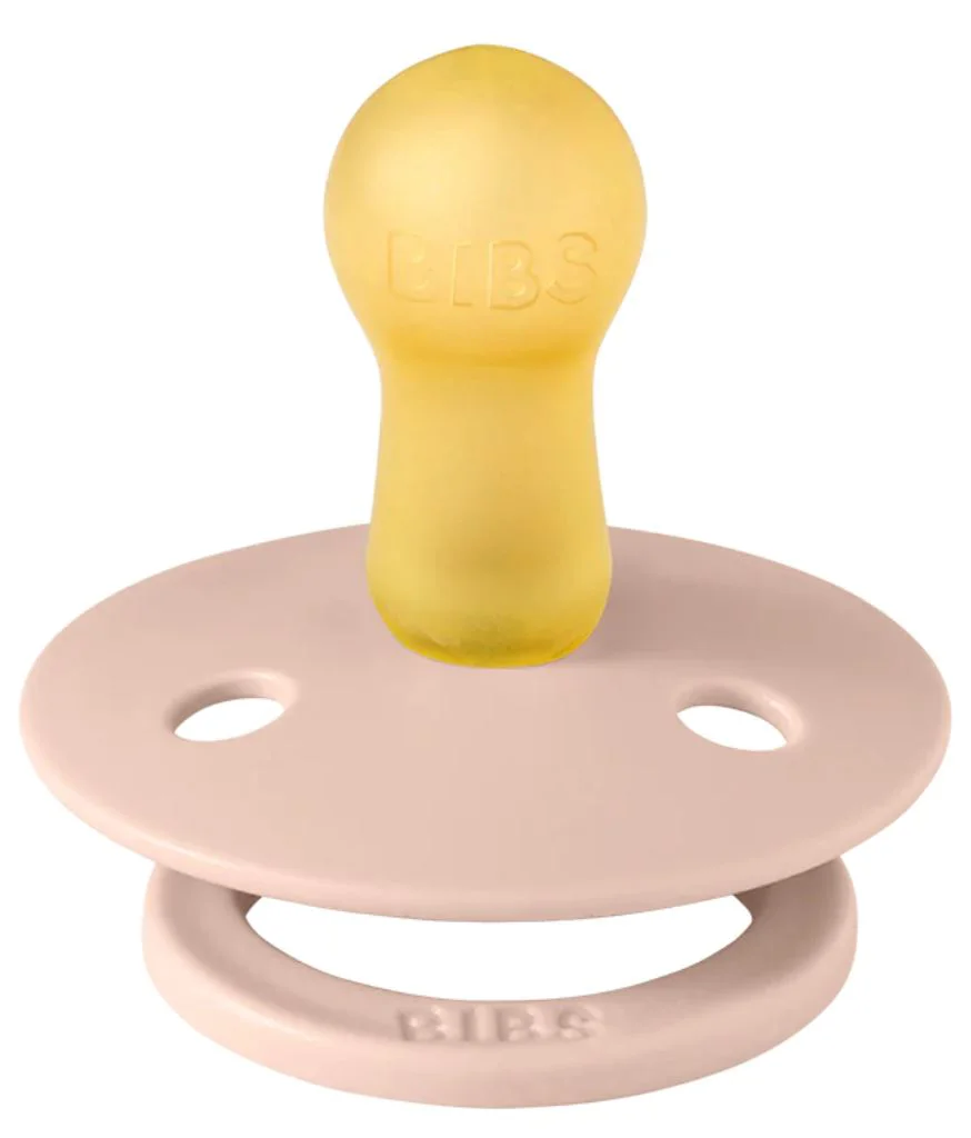 Набор из 2 круглых пустышек BIBS Colour Vanilla/Blush (0-6 мес.)