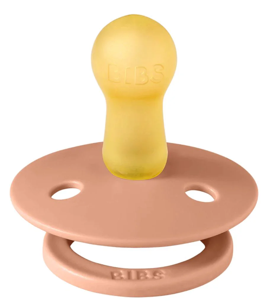 Набор из 2 круглых пустышек BIBS Colour Vanilla/Peach (0-6 мес.) foto
