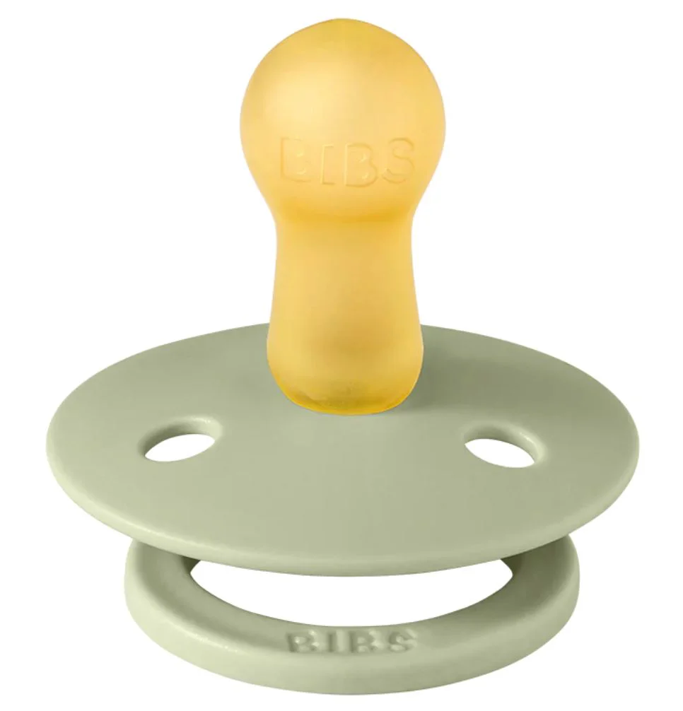 Set 2 suzete rotunde din latex BIBS Colour Sage/Cloud (0-6 luni) foto