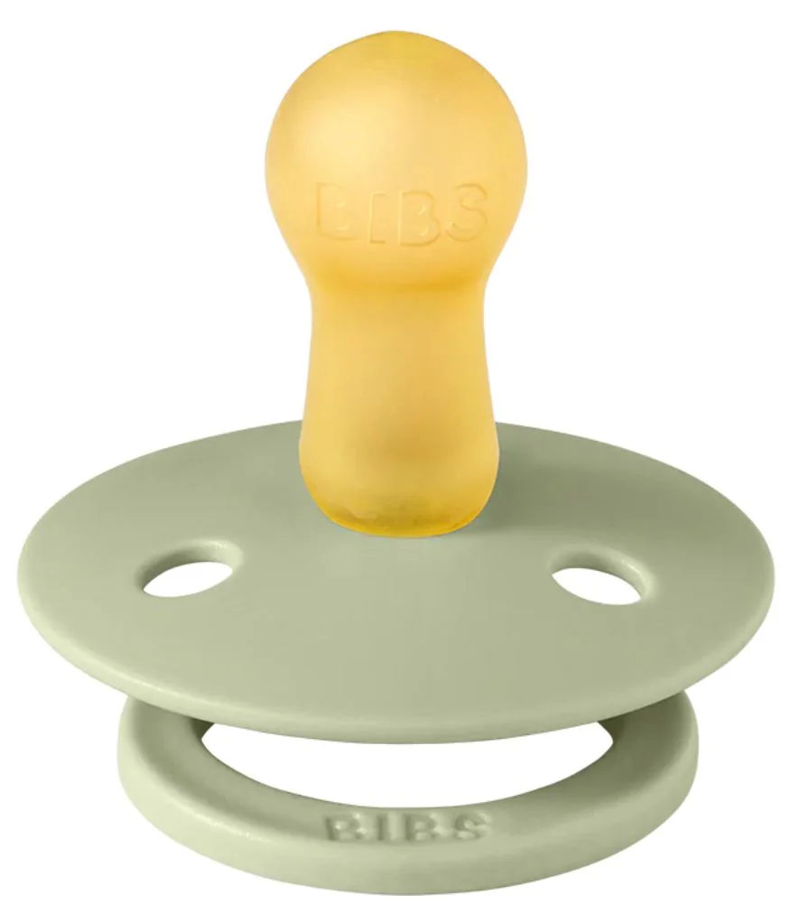 Set 2 suzete rotunde din latex BIBS Colour Sage (0-6 luni) foto