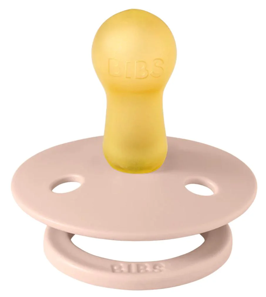 Set 2 suzete rotunde din latex BIBS Colour Blush (0-6 luni) foto