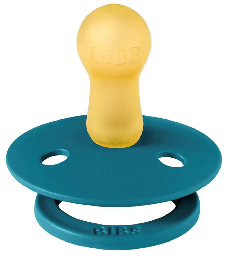 Set 2 suzete rotunde din latex BIBS Colour Nordic Mint/Forest Lake (0-6 luni) foto