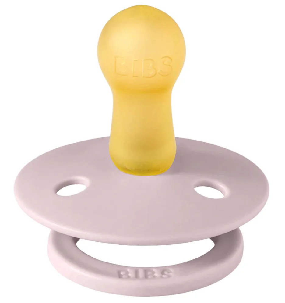 Set 2 suzete rotunde BIBS Colour Pink Plum/Elderberry (0-6 luni) foto