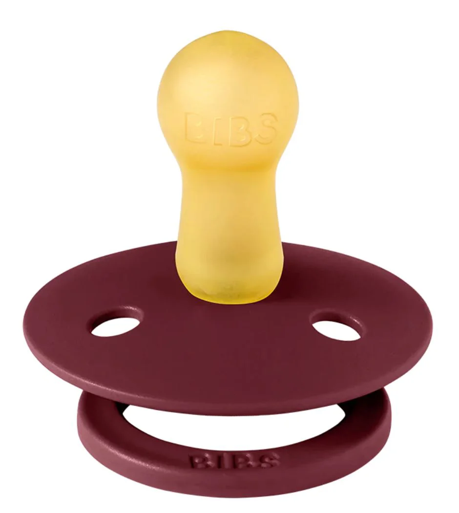 Set 2 suzete rotunde BIBS Colour Pink Plum/Elderberry (0-6 luni) foto