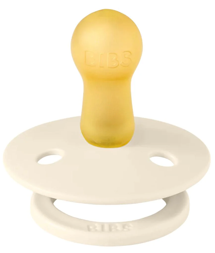 Set 2 suzete rotunde din latex BIBS Colour Ivory/Sage (6-18 luni) foto