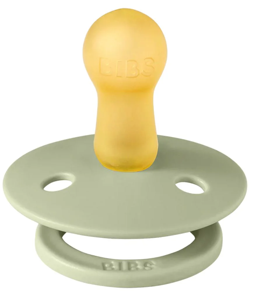 Set 2 suzete rotunde din latex BIBS Colour Ivory/Sage (6-18 luni) foto