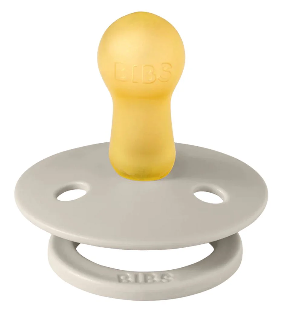 Set 2 suzete rotunde din latex BIBS Colour Sand/Pistachio (6-18 luni) foto