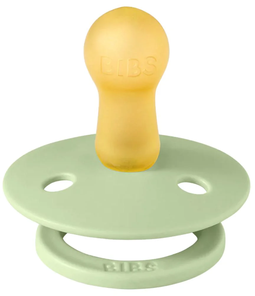 Set 2 suzete rotunde din latex BIBS Colour Sand/Pistachio (6-18 luni) foto