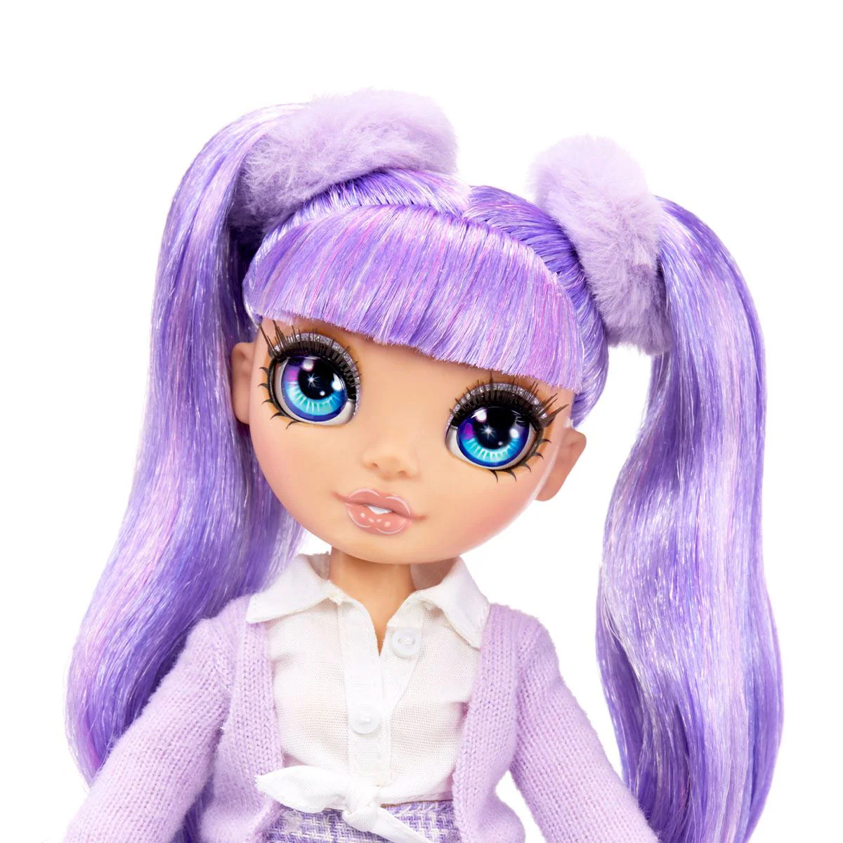 Papusa Rainbow High seria "Junior" - Violet Willow 23 cm (cu accesorii)