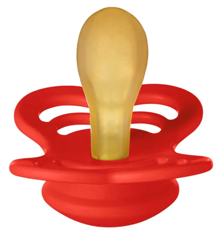 Set 2 suzete simetrice din latex BIBS Supreme Candy Apple/Haze (6-18 luni) foto