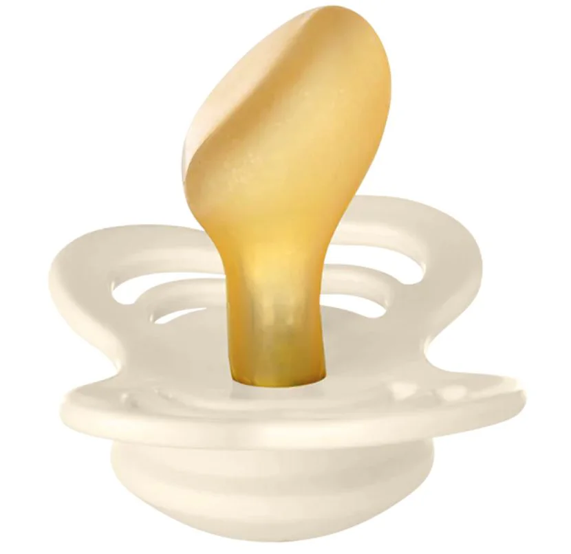 Set 2 suzete anatomice din latex BIBS Couture Ivory/Sage (6-18 luni) foto
